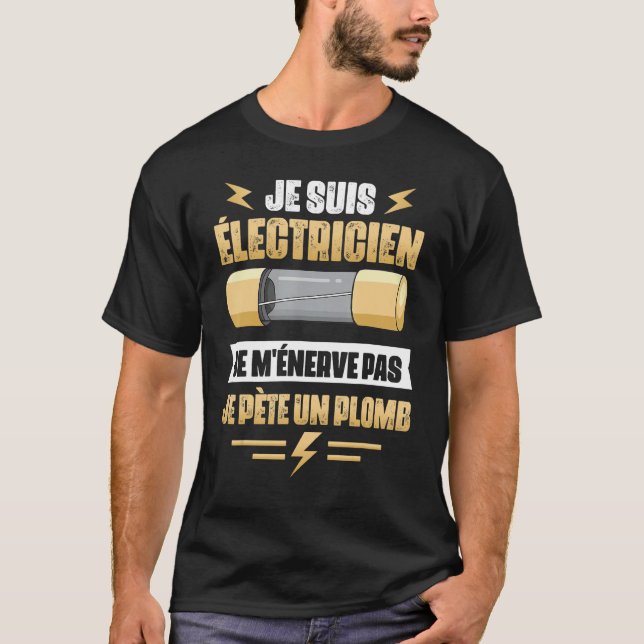 Dad  Fathers Day Electrician  Idea T-Shirt (Front)