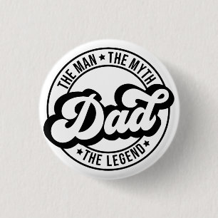 Dad Father's day gift.  Daddy birthday present.  F 1 Inch Round Button