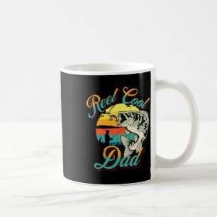 Dad Fathers Day Gift Real Cool Dad Fishing  Coffee Mug