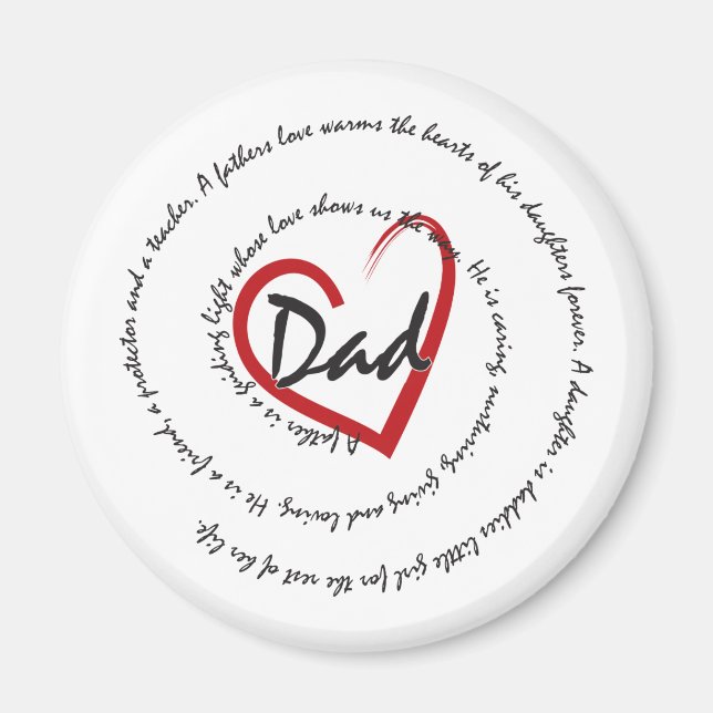 Dad - Fathers Day Magnet (Front)