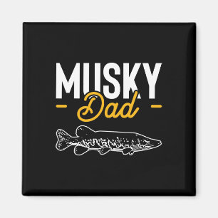 Dad Fathers Day Musky Muskellunge Pike Fish Magnet