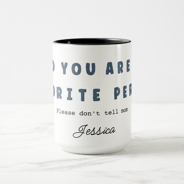 Dad Favourite Person Coffee Mug (Center)