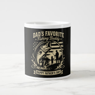 Dad Fishing Buddy Large Coffee Mug