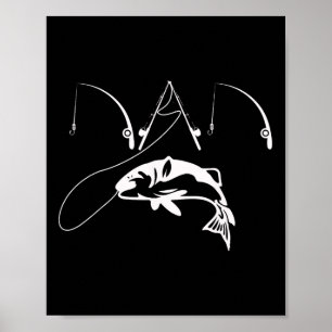 Dad Fishing Fisherman Daddy Fathers Day Gif Poster