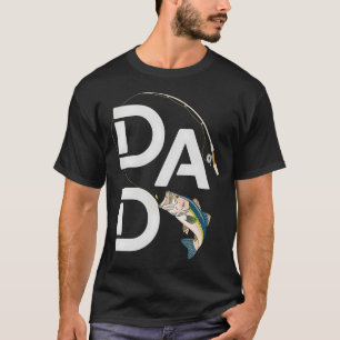 Dad Fishing Rod Design for Anglers T-Shirt