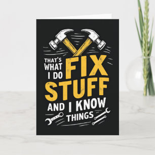 Dad Fix It Illustration Card