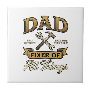 Dad Fixer of All Things Vintage Engraving Shirt_1 Tile