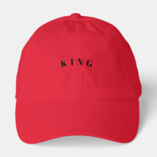 DAD Fort ROI Text Confortable Casquette Rouge