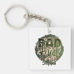 Dad Fuel Camouflage Design – Military-Inspired Keychain