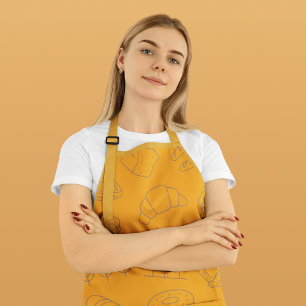 Dad Fun Bread Doughnuts Baking & Cooking Mustard  Apron