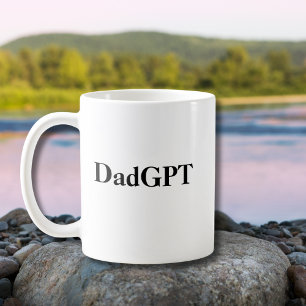 Dad Funny Birthday DadGPT Powered by AI & Dad Joke Coffee Mug