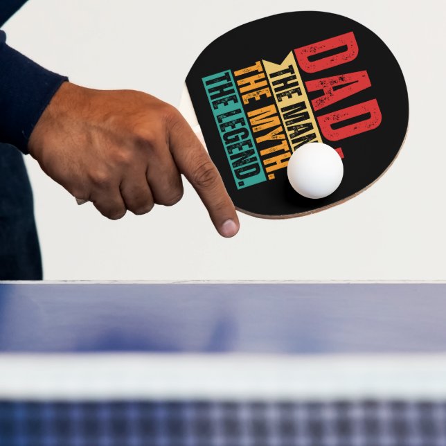 Dad funny sport man myth legend ping pong paddle (Insitu)