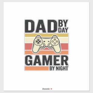 Dad Gamer Vintage Controller T-Shirt Design_1