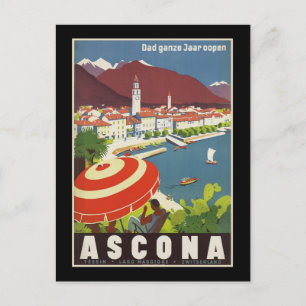Dad ganze Jaar oopen Ascona Postcard