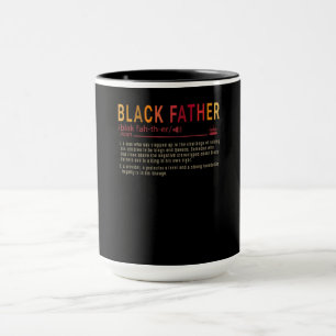 Dad Gift Definition Dad Black Father Gift Mug