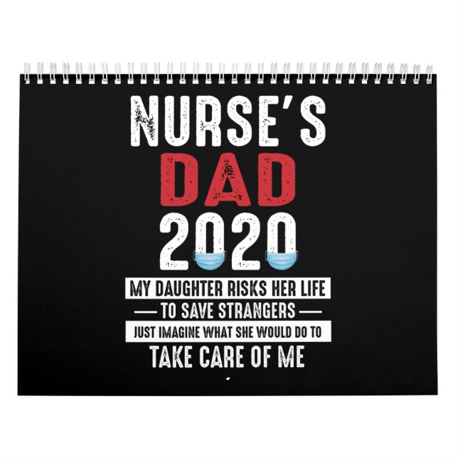 Dad Gift | Nurse's Dad 2020 Memories Gift Calendar (Cover)