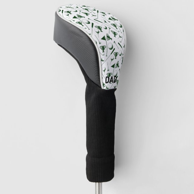 Dad Golfing Sports fathers day gift Golf Head Cover (Angled)