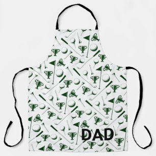 DAD Golfing Sports Fathers day Golf Course Fun Apron