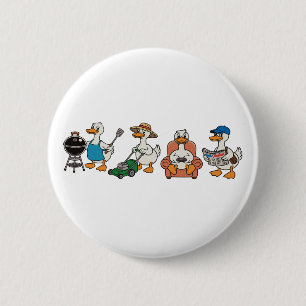 Dad Goose Father’s Day Dad Grandpa Husband 2 Inch Round Button