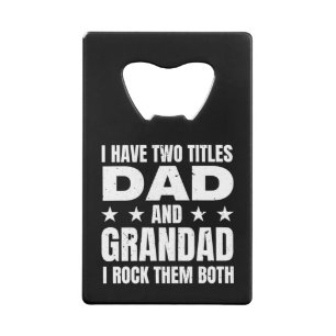 Dad Grandad Credit Card Bottle Opener