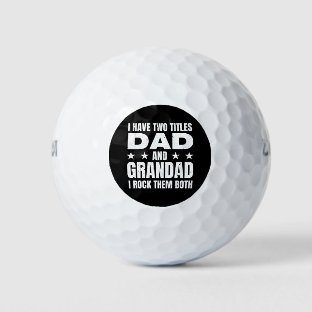 Dad Grandad Golf Balls (Front)