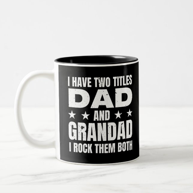 Dad Grandad Two-Tone Coffee Mug (Left)