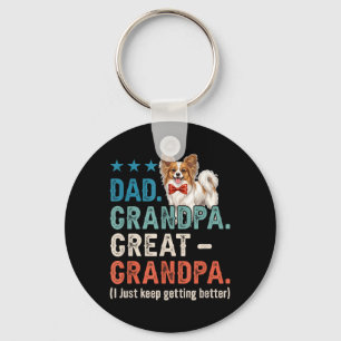 Dad Grandpa Great Grandpa Better Fathers Day Keychain