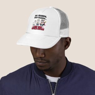 Dad Grandpa Great-Grandpa GOAT Evolution Gift Trucker Hat