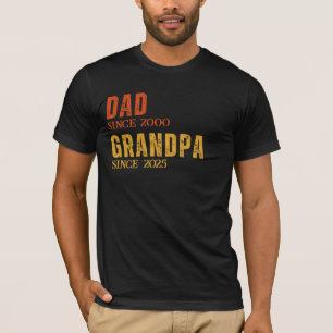 Dad Grandpa Personalized Since Year Retro Custom T-Shirt