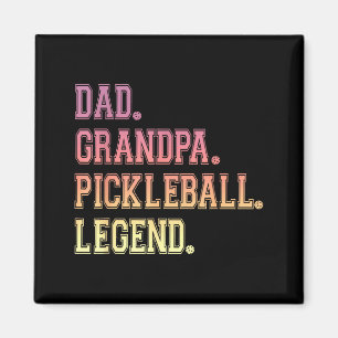 Dad grandpa pickleball legend player funny pickle magnet