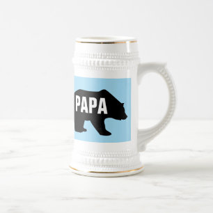 DAD GRIZZLY BEAR PAPA BEER STEIN