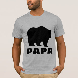 DAD GRIZZLY BEAR PAPA T-SHIRTS TEES