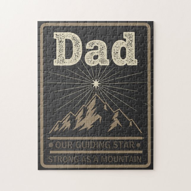Dad Guiding Star Mountain Jigsaw Puzzle (Vertical)