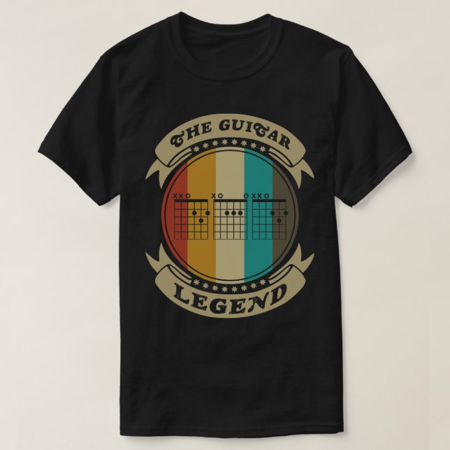DAD Guitar Chords T-Shirt (Design Front)