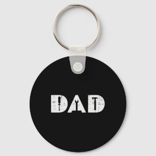 Dad Handy Tools Funny Fathers Day Mechanic Daddy P Keychain