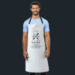 Dad head chef bbq grill Christmas birthday modern  Apron<br><div class="desc">Dad head chef bbq grill Christmas,  birthday,  fathers day modern black and white apron design.</div>