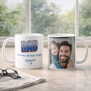 Dad Hero Best Friend Photo Mug