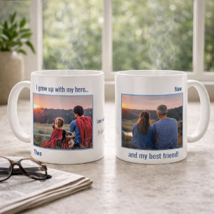 Dad Hero Friend Personalized Photo Mug