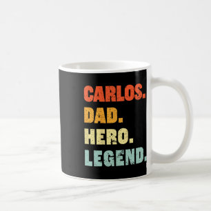 Dad Hero Legend Personalized Custom Name Fathers D Coffee Mug