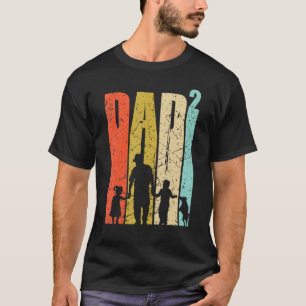 Dad High 2 Father Double Dad With Dog T-Shirt