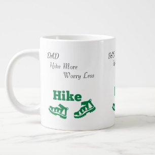 Dad Hike More Worry Less Mug • Hiking Dad Gift