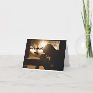 Dad Holding Baby Greeting Card