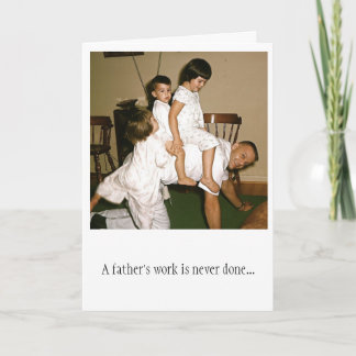 Dad Horsing Around Father's Day Card