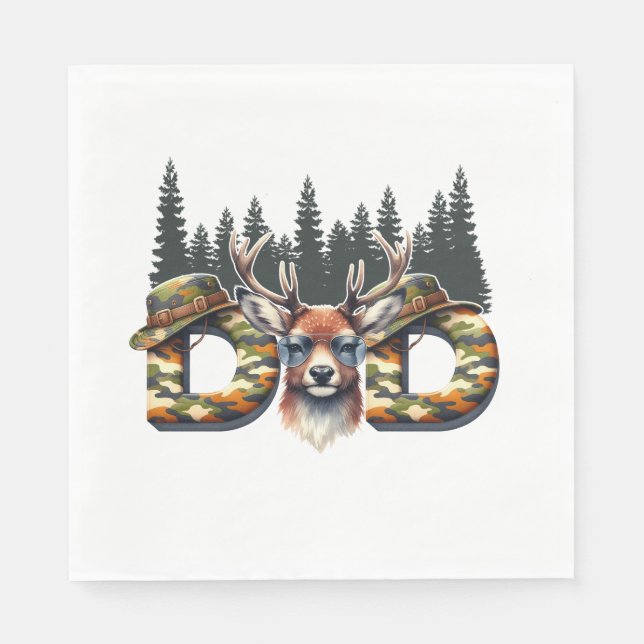 Dad Hunting Napkin (Front)