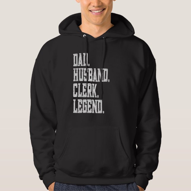 Dad Husband Clinical psychologist Legend Hoodie (Front)