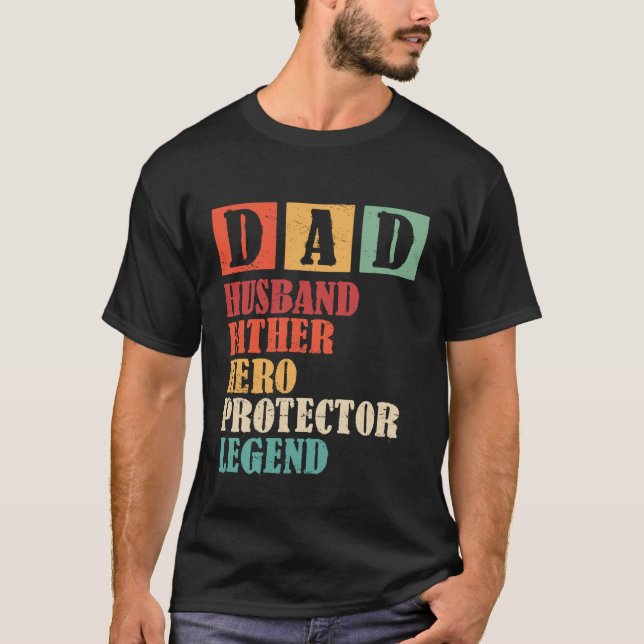 Dad Husband Father funny T-Shirt (Front)