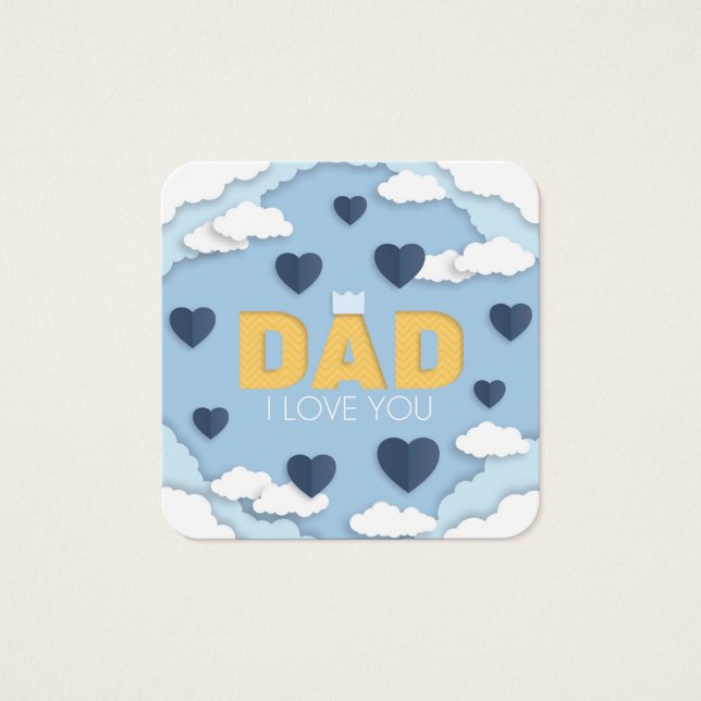 Dad I love you, father's day card (Front)