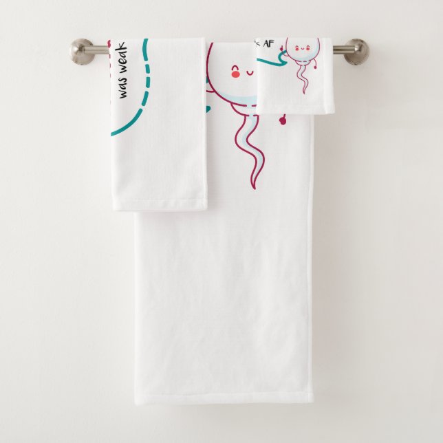 Dad I'm So Happy Your Pull Out Game Was Weak AF Bath Towel Set (Insitu)