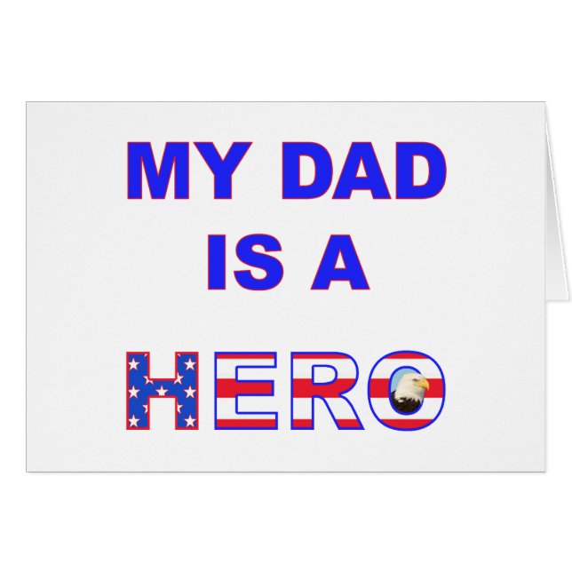 Dad is a Hero (Front Horizontal)