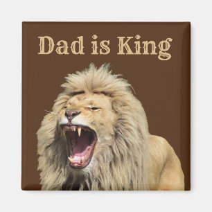 Dad is King Father’s Day Party Magnet